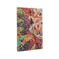 2027 Gaudi’s Sun (Gaudi’s Mosaics) Mini 18-Month Hardcover Dayplanner (Wrap Closure) Horizontal